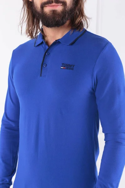 polo marškinėliai | slim fit Tommy Jeans mėlyna