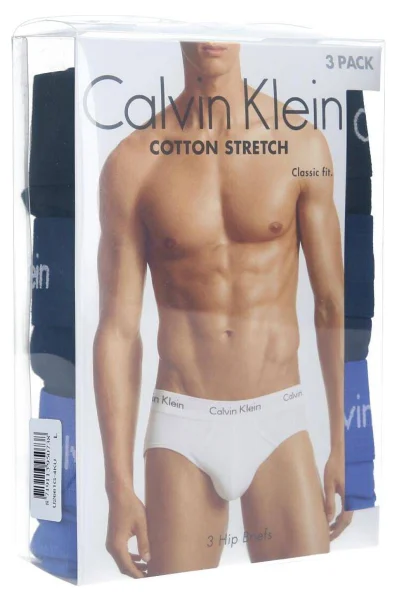 trumpikės 3-pack | slim fit Calvin Klein Underwear tamsiai mėlyna