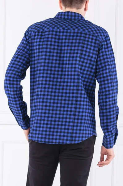 marškiniai gingham | regular fit CALVIN KLEIN JEANS mėlyna