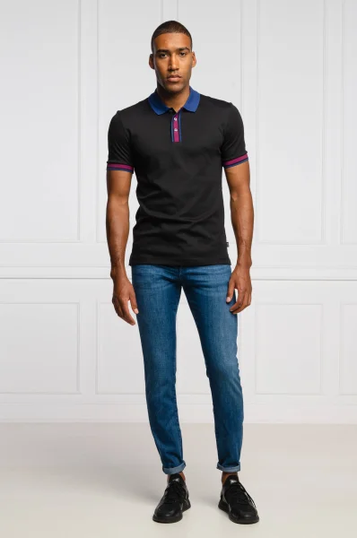 polo marškinėliai Phillipson 72 | Slim Fit BOSS BLACK tamsiai mėlyna