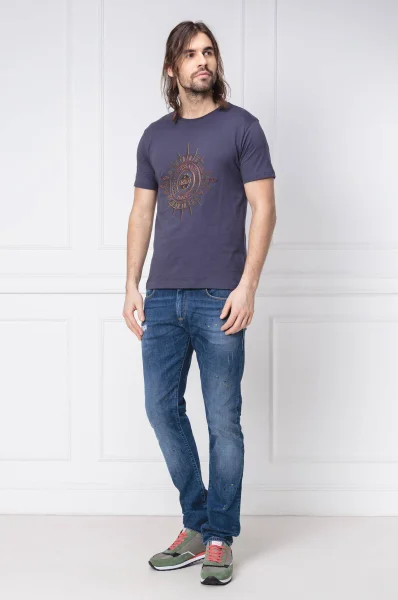 marškinėliai | regular fit Trussardi violetinė