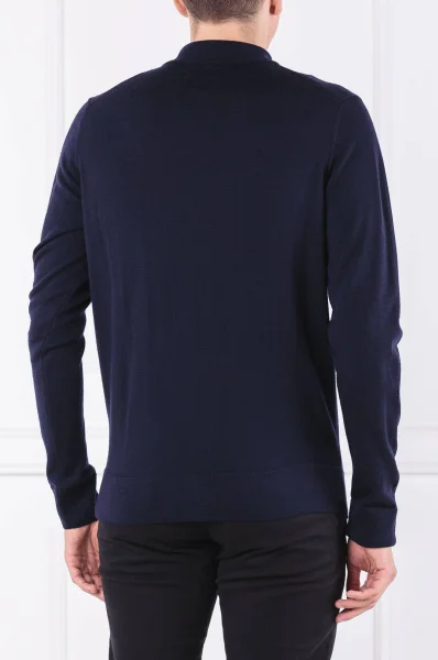 vilnonis megztinis superior | regular fit Calvin Klein tamsiai mėlyna