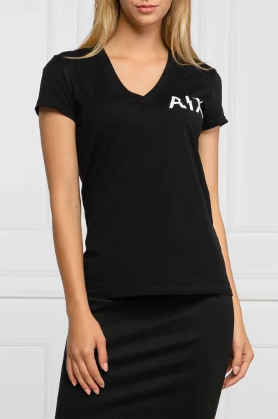 Marškinėliai | Regular Fit | pima Armani Exchange juoda