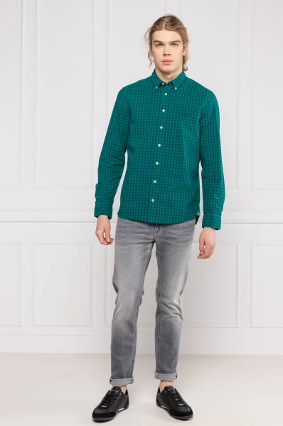 marškiniai | shaped fit Marc O' Polo žalia