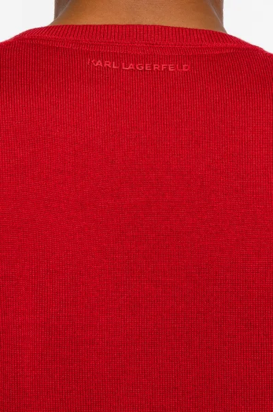Vilnonis megztinis | Regular Fit Karl Lagerfeld raudona