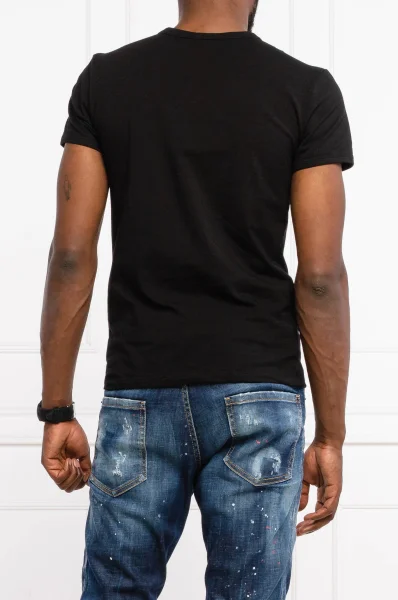 Marškinėliai | Slim Fit Versace juoda