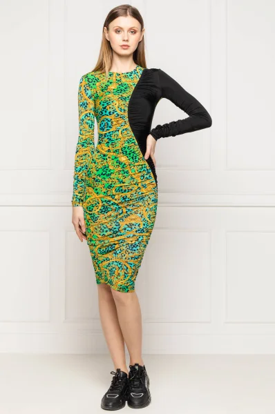 suknelė Versace Jeans Couture žalia