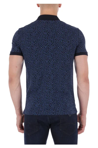 polo marškinėliai plater 07 | slim fit | pima BOSS BLACK tamsiai mėlyna
