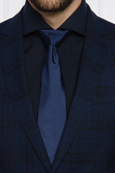 Vilnonis kostiumas Huge6/Genius5 | Slim Fit BOSS BLACK tamsiai mėlyna