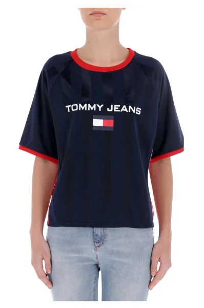 marškinėliai tjw 90s soccer | regular fit Tommy Jeans tamsiai mėlyna