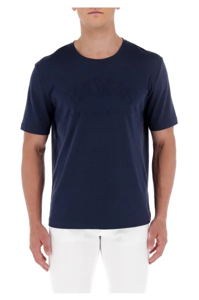 marškinėliai tallone | comfort fit BOSS GREEN tamsiai mėlyna