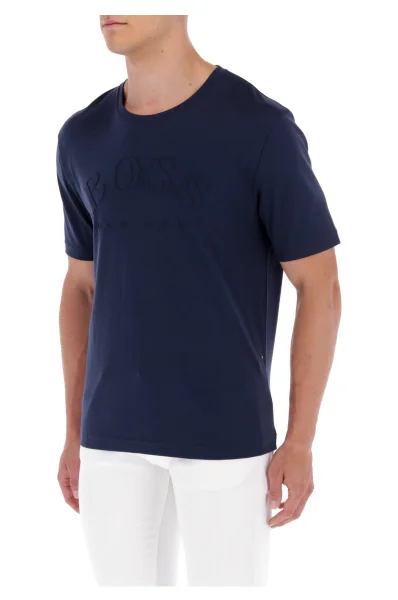 marškinėliai tallone | comfort fit BOSS GREEN tamsiai mėlyna