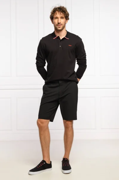 polo marškinėliai Donol212 | Regular Fit | pique HUGO juoda