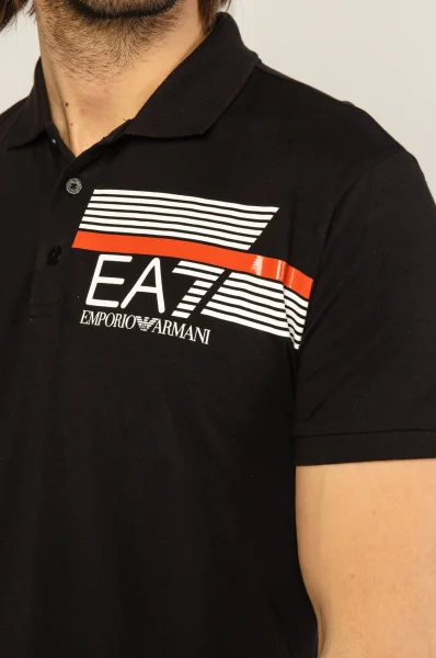 polo marškinėliai | regular fit EA7 juoda