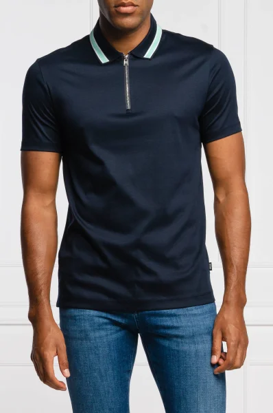 polo marškinėliai Paras 06 | Regular Fit BOSS BLACK tamsiai mėlyna