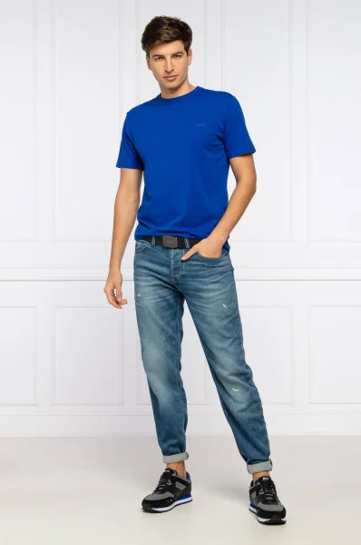 Marškinėliai Trust | Regular Fit BOSS ORANGE 	indigo	