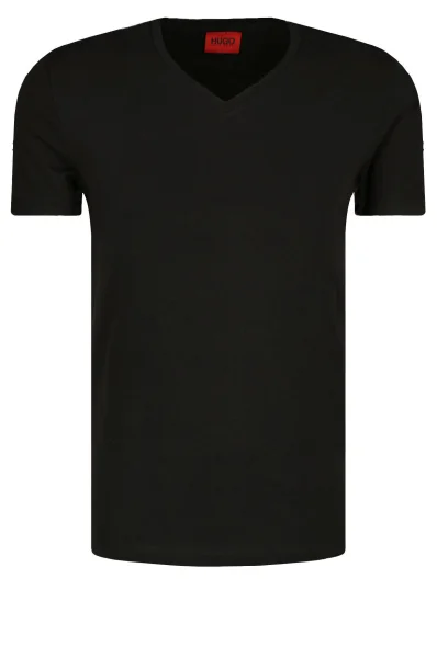 Marškinėliai 2 vn HUGO-V | Slim Fit HUGO juoda