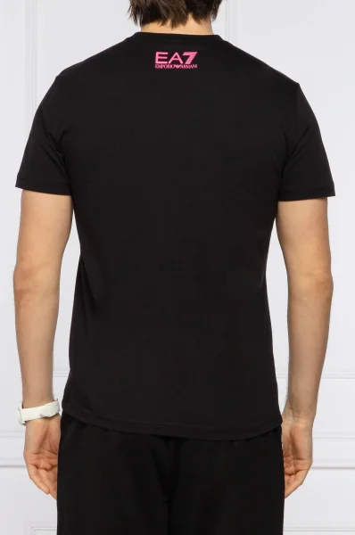 Marškinėliai | Slim Fit EA7 juoda