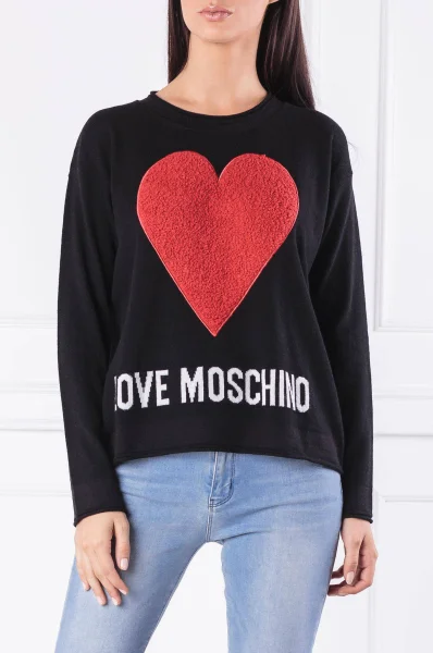 megztinis | regular fit Love Moschino juoda