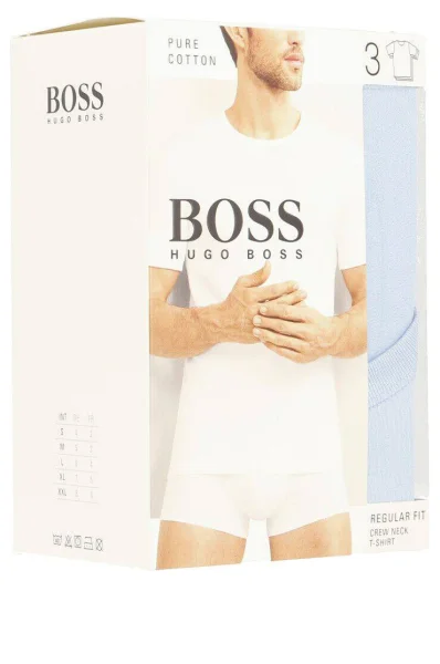 Marškinėliai 3 vn RN | Regular Fit Boss Bodywear žydra