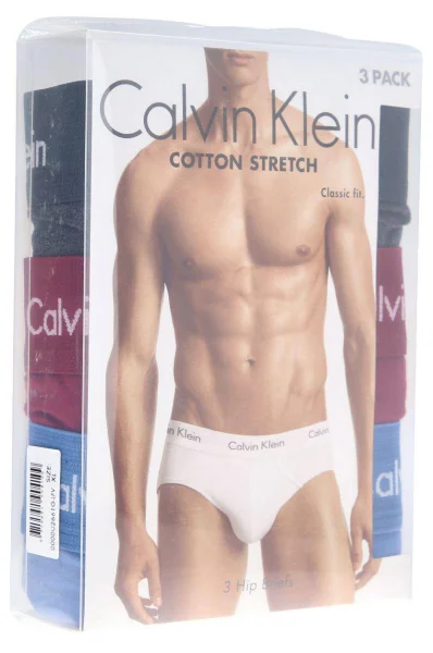 trumpikės 3-pack Calvin Klein Underwear mėlyna