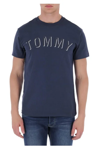 marškinėliai | regular fit Tommy Jeans tamsiai mėlyna