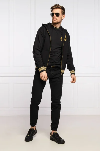 Marškinėliai | Slim Fit Versace Jeans Couture juoda