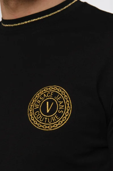 Marškinėliai | Slim Fit Versace Jeans Couture juoda
