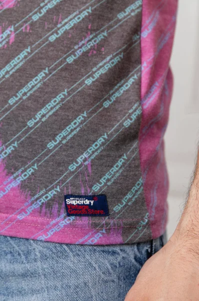 tank marškinėliai vintage logo photographic | regular fit Superdry violetinė