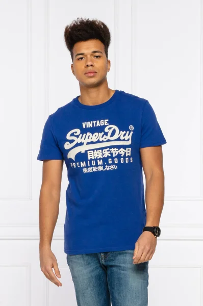 Marškinėliai VL OFF PISTE | Slim Fit Superdry mėlyna