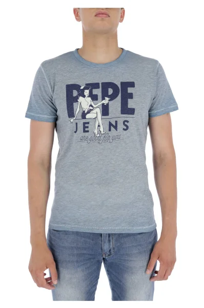 tėjiniai marškinėliai george | slim fit Pepe Jeans London žydra
