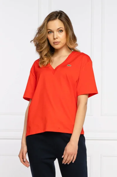 Marškinėliai | Classic fit Lacoste raudona