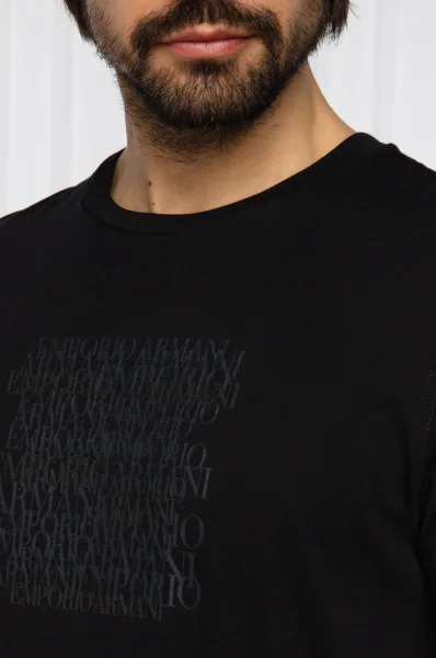 Marškinėliai | Regular Fit Emporio Armani juoda