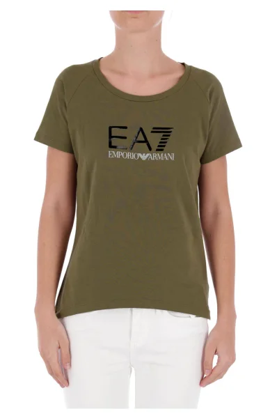 tėjiniai marškinėliai | regular fit EA7 chaki