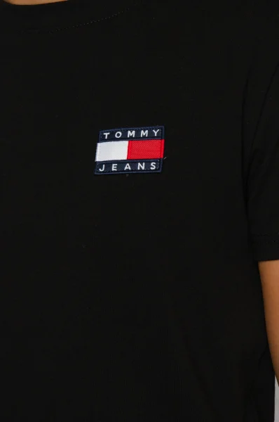 Marškinėliai TJM Tommy badge | Regular Fit Tommy Jeans juoda