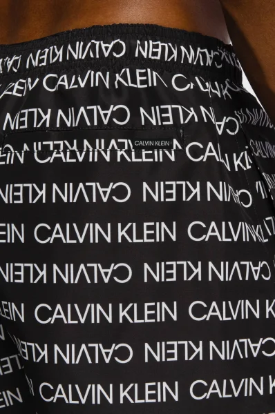 Maudymosi šortai DRAWSTRING-PRINT | Regular Fit Calvin Klein Swimwear juoda
