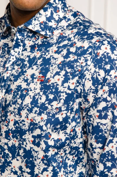 marškiniai gruaro | slim fit Napapijri mėlyna
