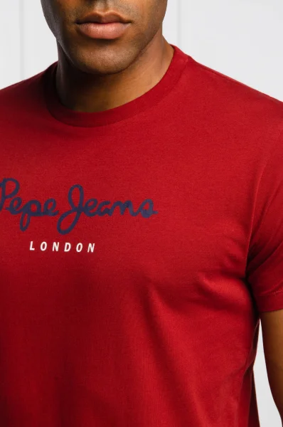 Marškinėliai eggo | Regular Fit Pepe Jeans London bordinė
