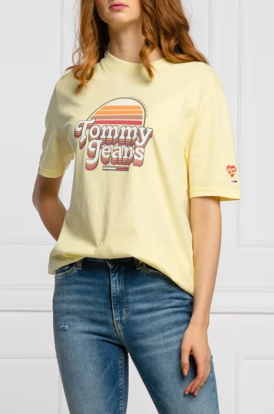 Marškinėliai SUMMER RETRO | Regular Fit Tommy Jeans geltona