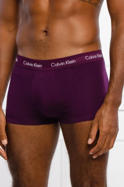 Trumpikės 3 vnt. Calvin Klein Underwear violetinė