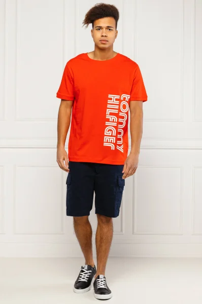 marškinėliai | regular fit Tommy Hilfiger Swimwear raudona