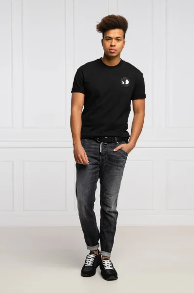 Marškinėliai MONSTER | Regular Fit McQ Alexander McQueen juoda