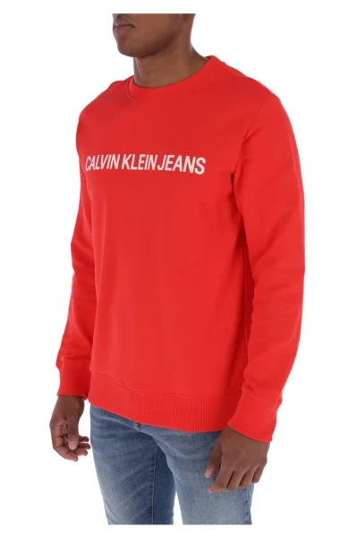 džemperis institutional logo | regular fit CALVIN KLEIN JEANS raudona