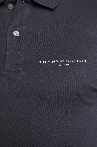 polo marškinėliai | Slim Fit Tommy Hilfiger tamsiai mėlyna