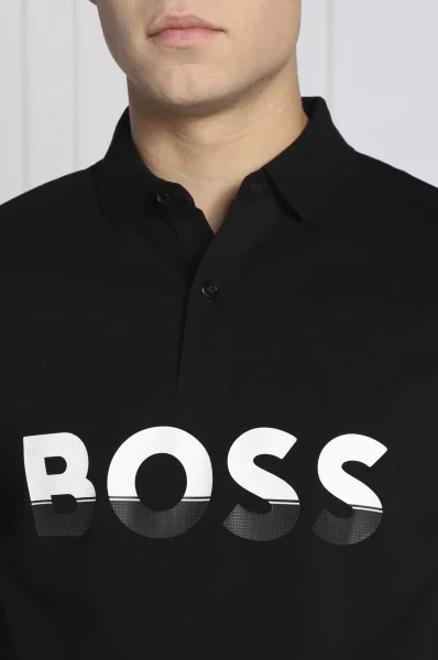 polo marškinėliai Pavel | Regular Fit BOSS GREEN juoda