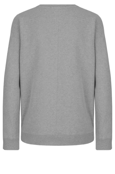 džemperis cropped logo | loose fit Karl Lagerfeld pilka