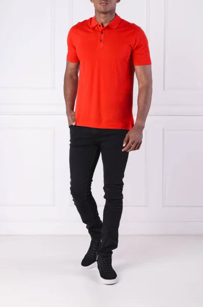polo marškinėliai darelli-u1 | regular fit HUGO raudona