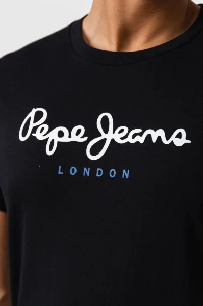 marškinėliai eggo | regular fit Pepe Jeans London juoda