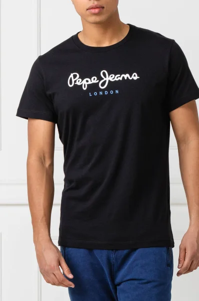 marškinėliai eggo | regular fit Pepe Jeans London juoda