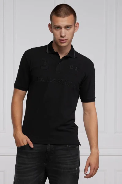 polo marškinėliai | Regular Fit La Martina juoda